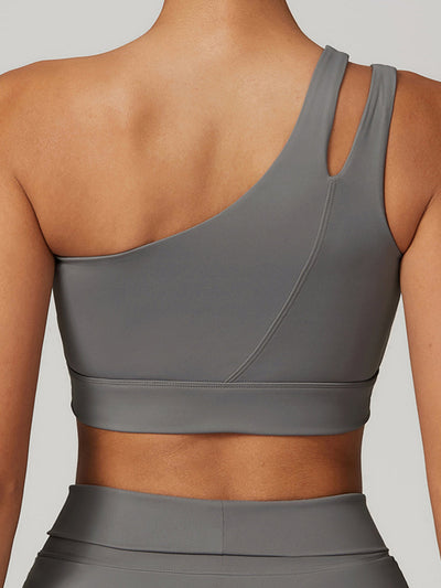 Serenity One-Shoulder Quick-Drying Sports Bra