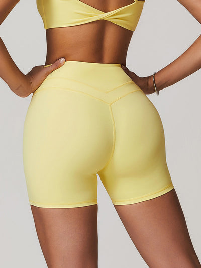 Fade High-Waist Skinny Active Shorts