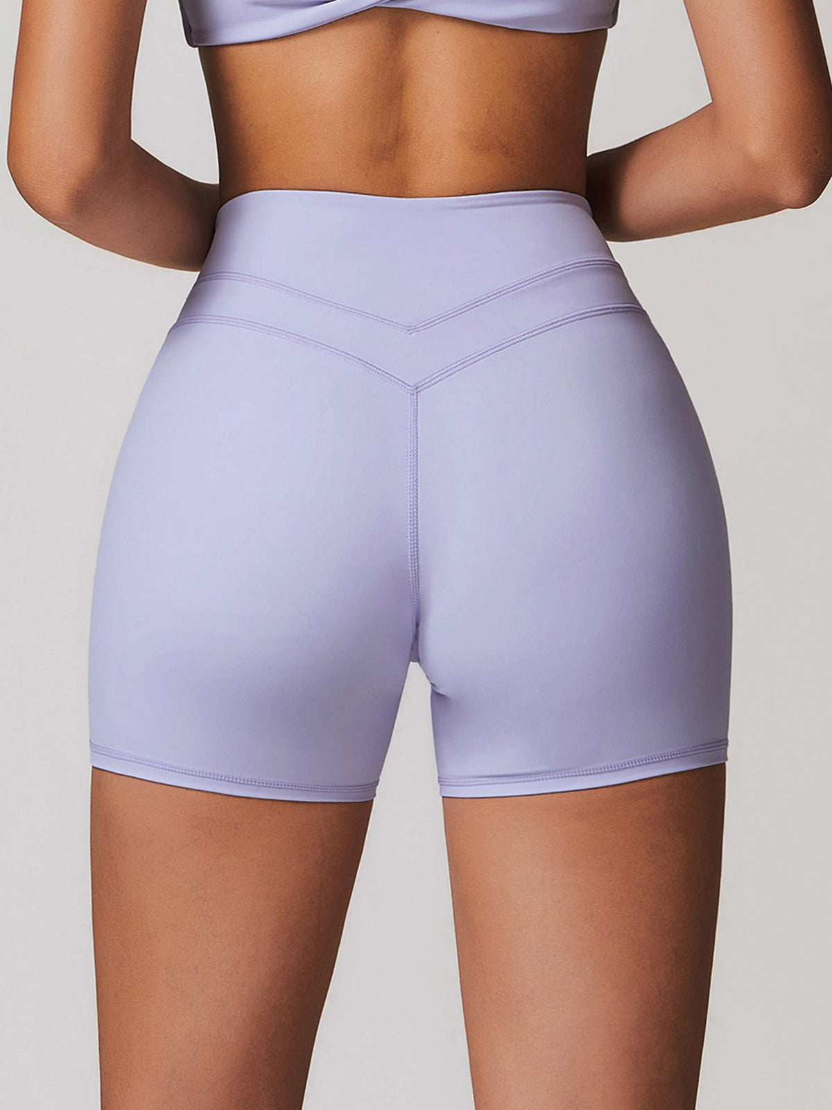 Fade High-Waist Skinny Active Shorts