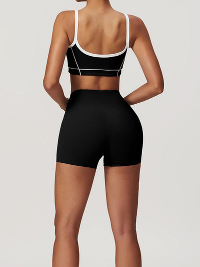 Cami Seamless Contrast Binding Sports Bra