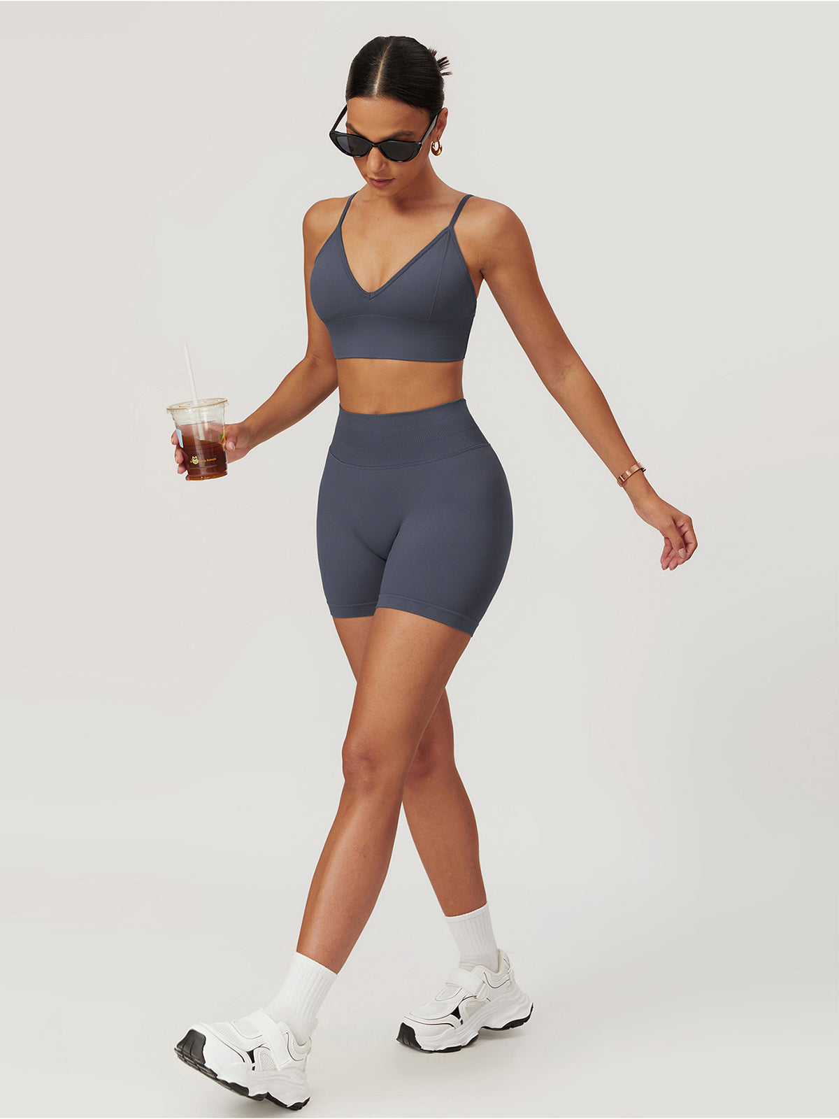 Luna Hip-Lifting Yoga Shorts Set