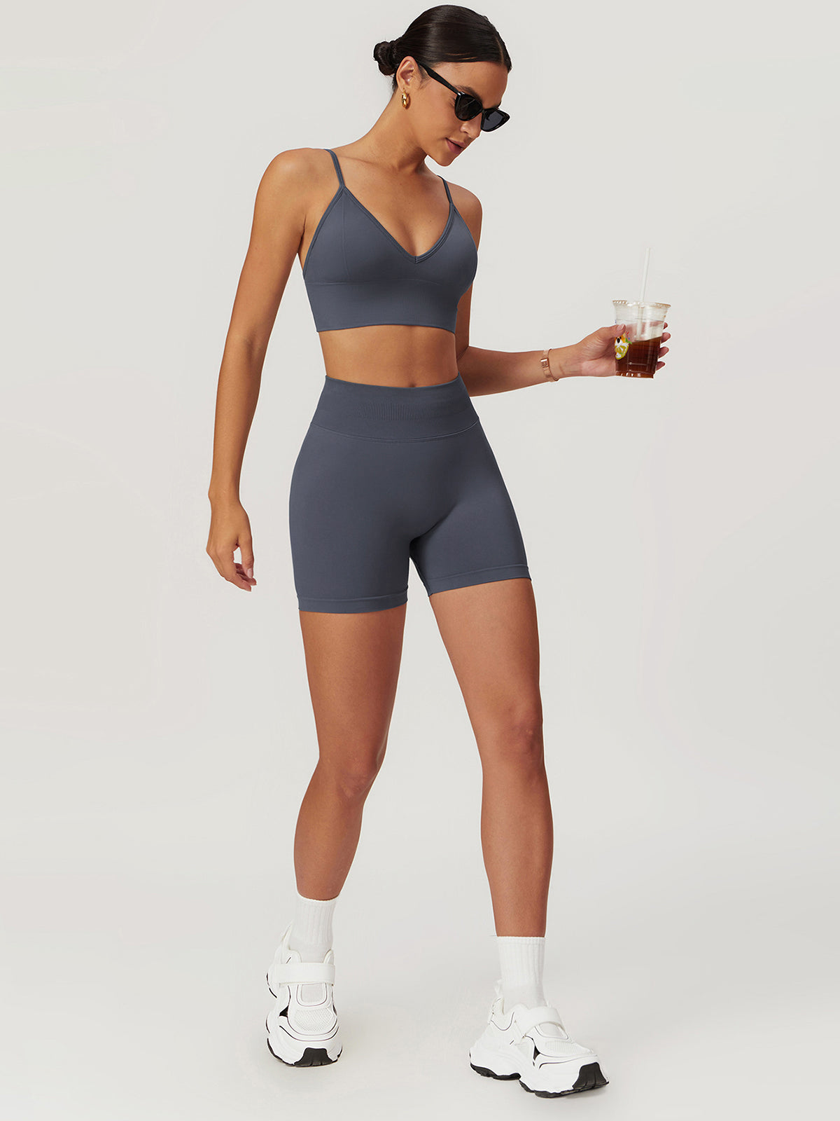 Luna Hip-Lifting Yoga Shorts Set