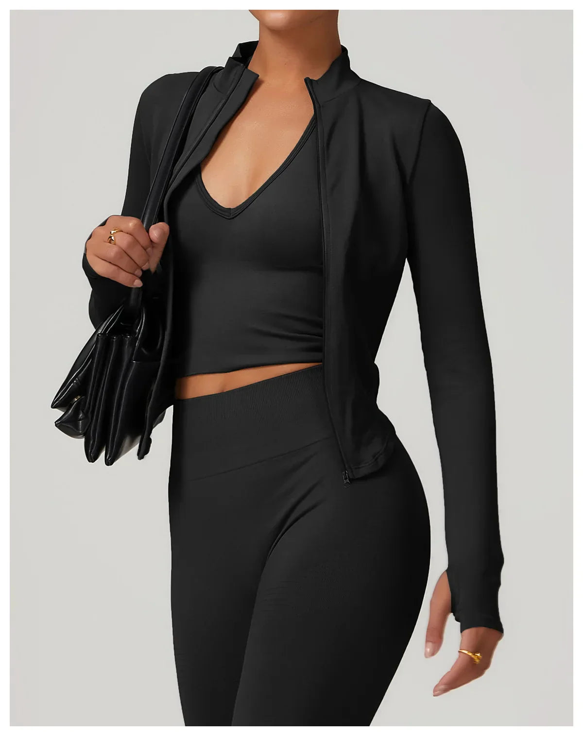 Eva Crop Top Zipper Jacket